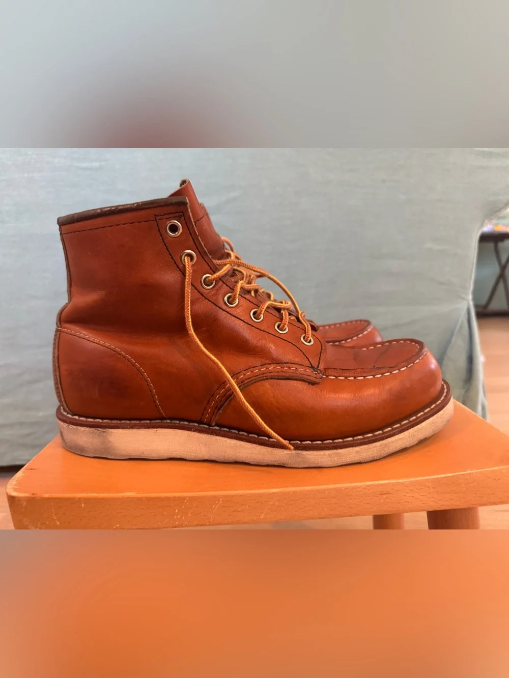 Red Wing Moc Toe Leather Boots